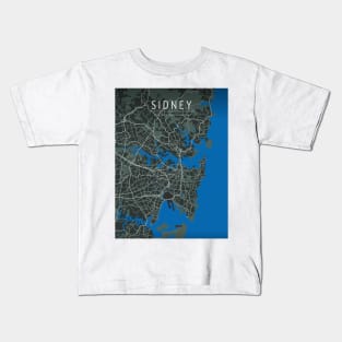 SIDNEY MAP Kids T-Shirt